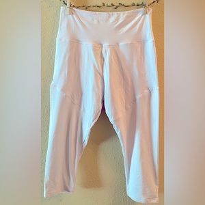 White yoga pants